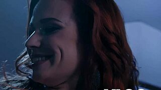 redhead clemence audiard strips teases then takes monster cock deep in bts casting fuck