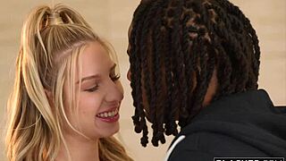 What if your blonde cheerleader gf snuck a massive BBC while you're gone?