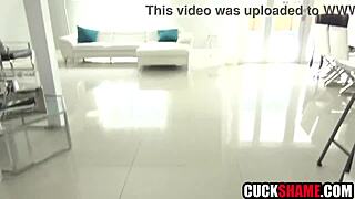 Hey cuckold hubby, wanna spy your wife licking that huge cock?