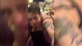 Tatted emo teen chokes on bbc and begs for rough backshots