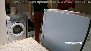stepmom okays no sex but stepson jerks cum on fat ass