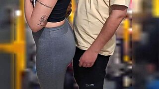 oh man, that slutty student got cumshot on ass in public bus, i couldn't believe it