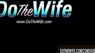 Lou charmelle watches in lust as wife cadence st john gets her shaved pussy creampied hard!