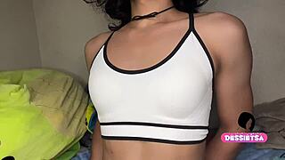 Affectionate crossdressing transsexual assfucked bareback hard