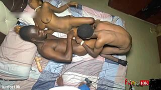 Dude this threesome with my girlfriend got intense quick