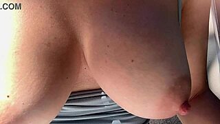 big tits italian milf artemisia love bounces boobs wildly outdoors horny solo
