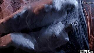 Couple Bent Over by Aliens in Doggystyle Galactic Sex Show