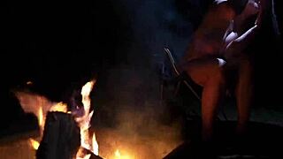 wanna join this curvy couple sucking big tits and cock naked in the forest?