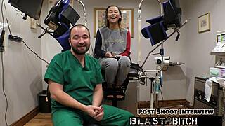 kalani luana gulps doctor's dick twice then spreads shaved pussy for pov missionary pounding