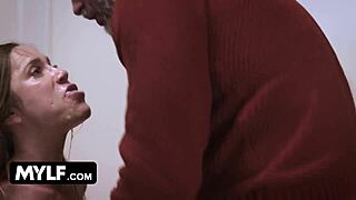 Busty Milf Creampie Ride While Wife Watches Husband Pound