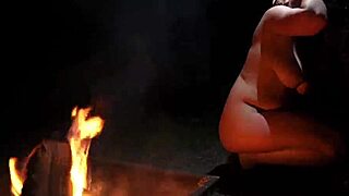 wanna join this curvy couple sucking big tits and cock naked in the forest?