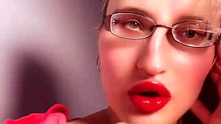 Perfect Red Lip Gloss Lips Lipstick Fetish Findom Goaldigger