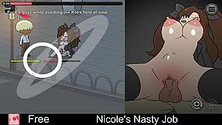 i can't get enough of nicole's nasty interactive game job making me throb so hard