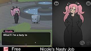 i can't get enough of nicole's nasty interactive game job making me throb so hard