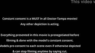 GIGGLES' Bare Feet Rub Giant Hot Cock on Beach in Backstage Tickling Fetish Close-Up