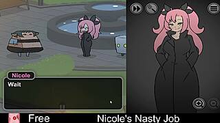 i can't get enough of nicole's nasty interactive game job making me throb so hard