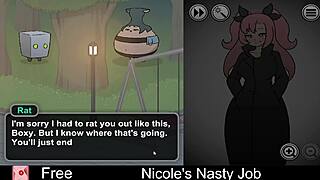 i can't get enough of nicole's nasty interactive game job making me throb so hard