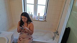 latina wife calls handyman for hot tub fix then bends for doggy fuck