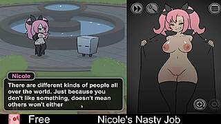 i can't get enough of nicole's nasty interactive game job making me throb so hard