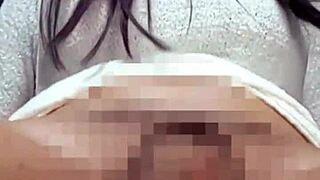 masked beauty crossdresses and masturbates on cam solo