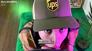delivery girl candy chokes on massive bbc craving every inch deep