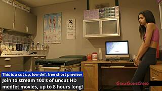 Sisters Angel Santana and Aria Nicole's first gyno exam