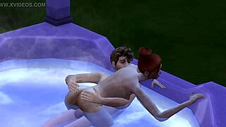 mmmm hot tub sex with stepsis jacuzzi pool fun?