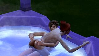 mmmm hot tub sex with stepsis jacuzzi pool fun?