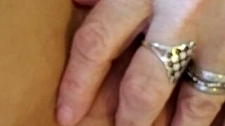 Granny's pussy stays dripping wet for that creampie