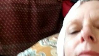 Granny's pussy stays dripping wet for that creampie