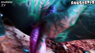 Skinny goth girl masturbates shaved asshole with dildo outdoors till she pees