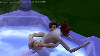 mmmm hot tub sex with stepsis jacuzzi pool fun?