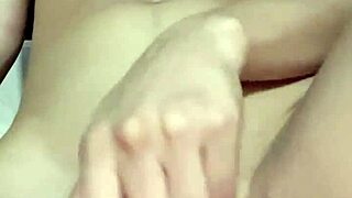 Petite solo babe fucks tight pussy dreaming of monster cock inside
