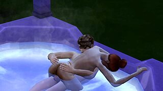 mmmm hot tub sex with stepsis jacuzzi pool fun?