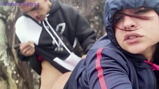 Young guy beach hookup turns playful and fun