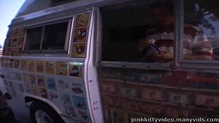 Crista Moore Blows Ice Cream Man Then Fucks Doggystyle Cowgirl Hardcore!