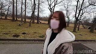 Just a normal college girl with h-cup tits outdoors!