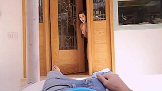 step brother tricked into pounding teen sister's tight ass hard