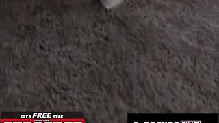 blonde leah luv balls deepthroats then bends over for vintage big cock wrecking cowgirl doggystyle facefuck from 3rd degree