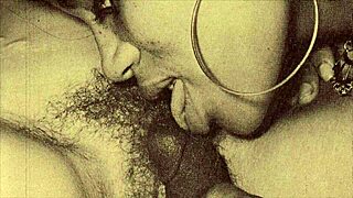 Vintage Interracial Taboo: British Black Cock Fills Hairy Beaver in London