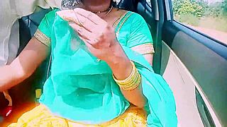 desi housewife dives into dirty car sex talk while fucking unknown guy telugu style