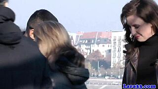 british milf picked up and cumsprayed on ass after doggystyle in boots
