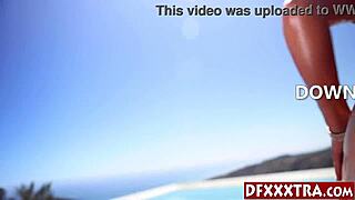 hot milf massages her big tits at the pool then gets hardcore fucked by big black cock! 🏊‍♀️🍑🔥💦