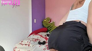 Naughty Neighbor Gives Guided Handjob With Dirty Talk And Flashing Small Tits To Friend.