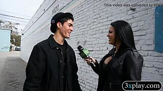 blindfolded guy ever wonder how deep this dildo stretches her wet twat?