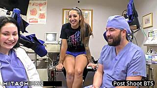 nurse lenna lux straps stefania mafra for hitachi vibrator orgasms backstage