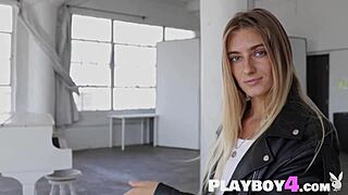 Irina Ri strips naked, posing her petite small tits and stunning natural body