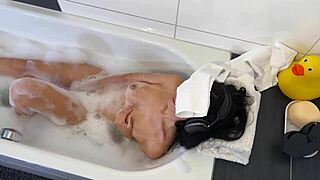 stepmom catches stepson jerking in bathroom wants his cum