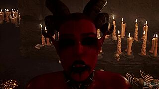 succubi dominatrix overpowers her slave with intense facesitting and control