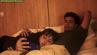 mi hermanastra chokes on my thick cock deepthroat after the movie gets her horny